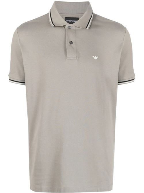 striped polo shirt with embroidered logo Emporio Armani | 8N1FB4 1JPTZ.0643